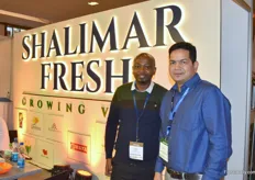 James Kamau and Arun Mishra from Shalimar Fresh.